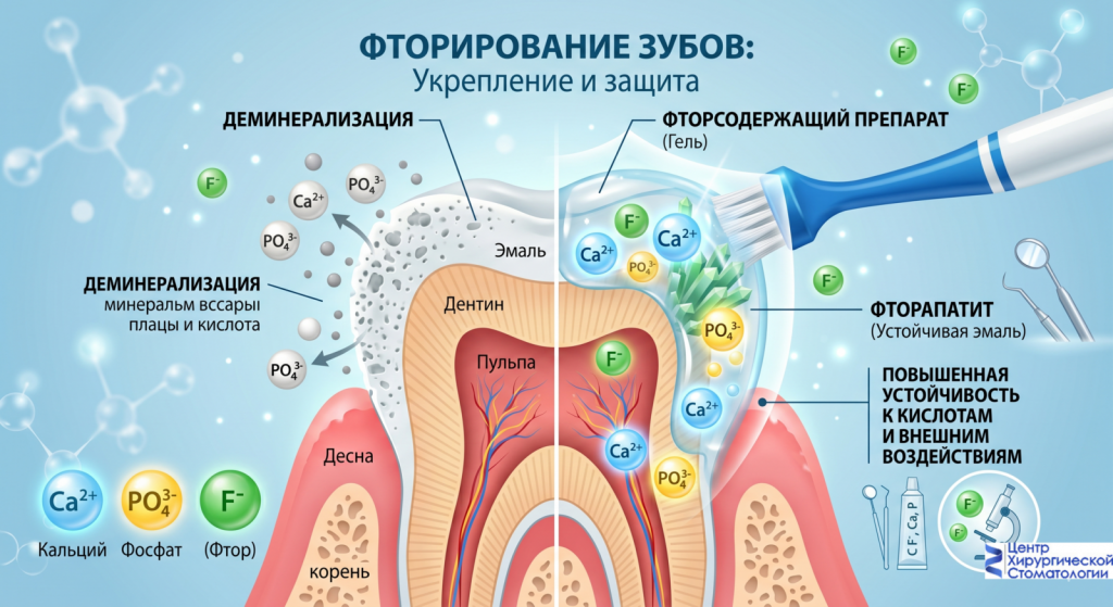 Фторирование зубов