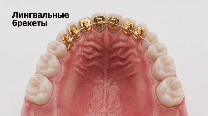 Лингвальные бректы изнутри